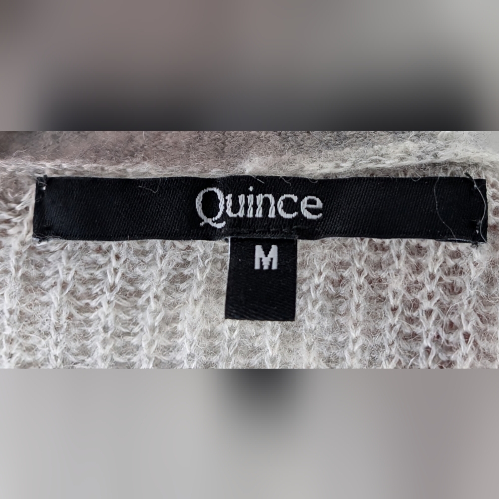 Quince • Women’s Baby Alpaca-Wool Cropped Cardigan Sweater - Picture 4 of 5